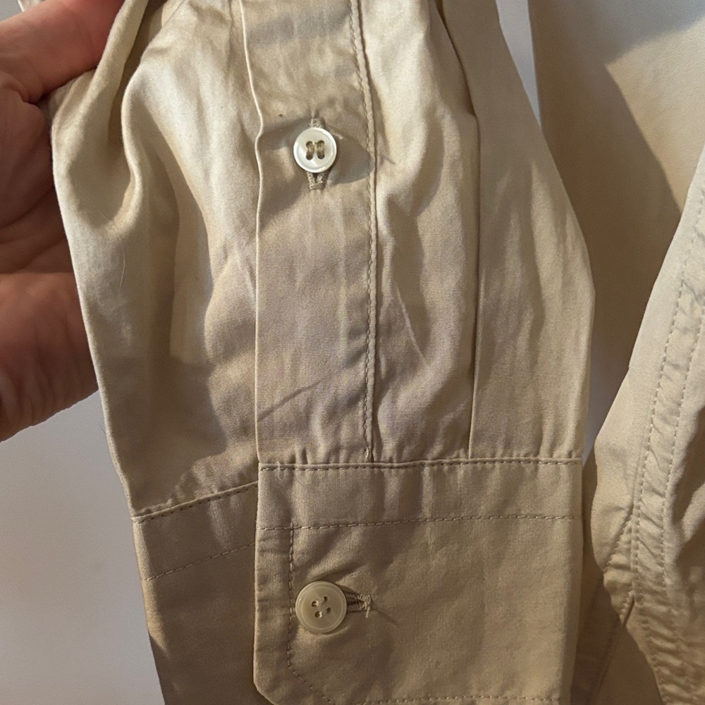 Banana Republic Beige Button Down Shirt - Picture 4 of 5